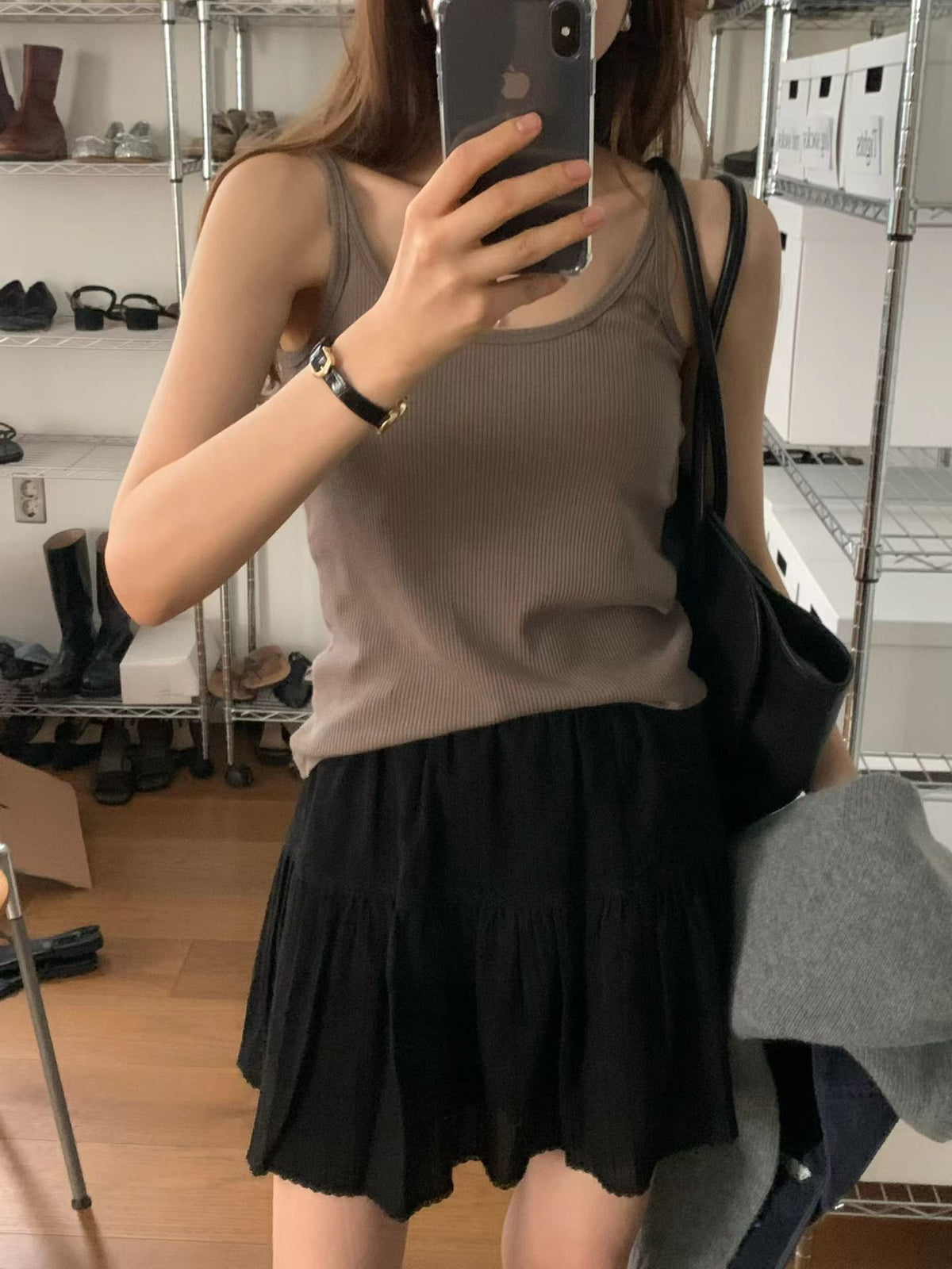 Angel Korea 秋可愛短裙O48