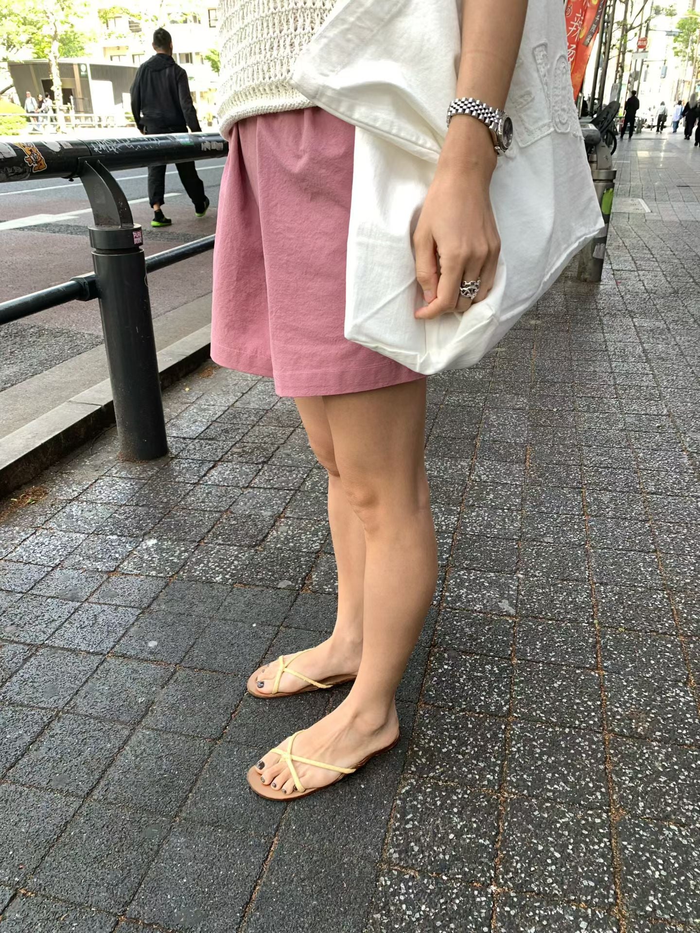 Angel Korea 夏亞麻短褲