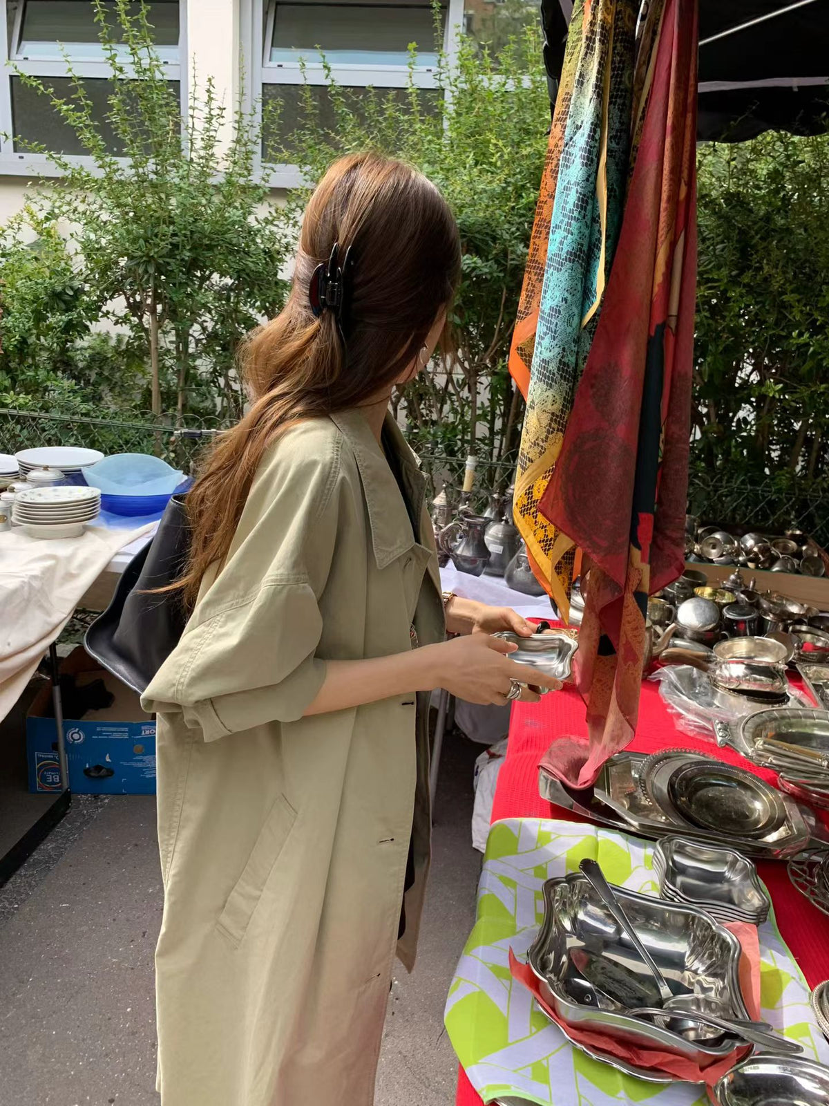 Angel Korea 秋 長版風衣O24