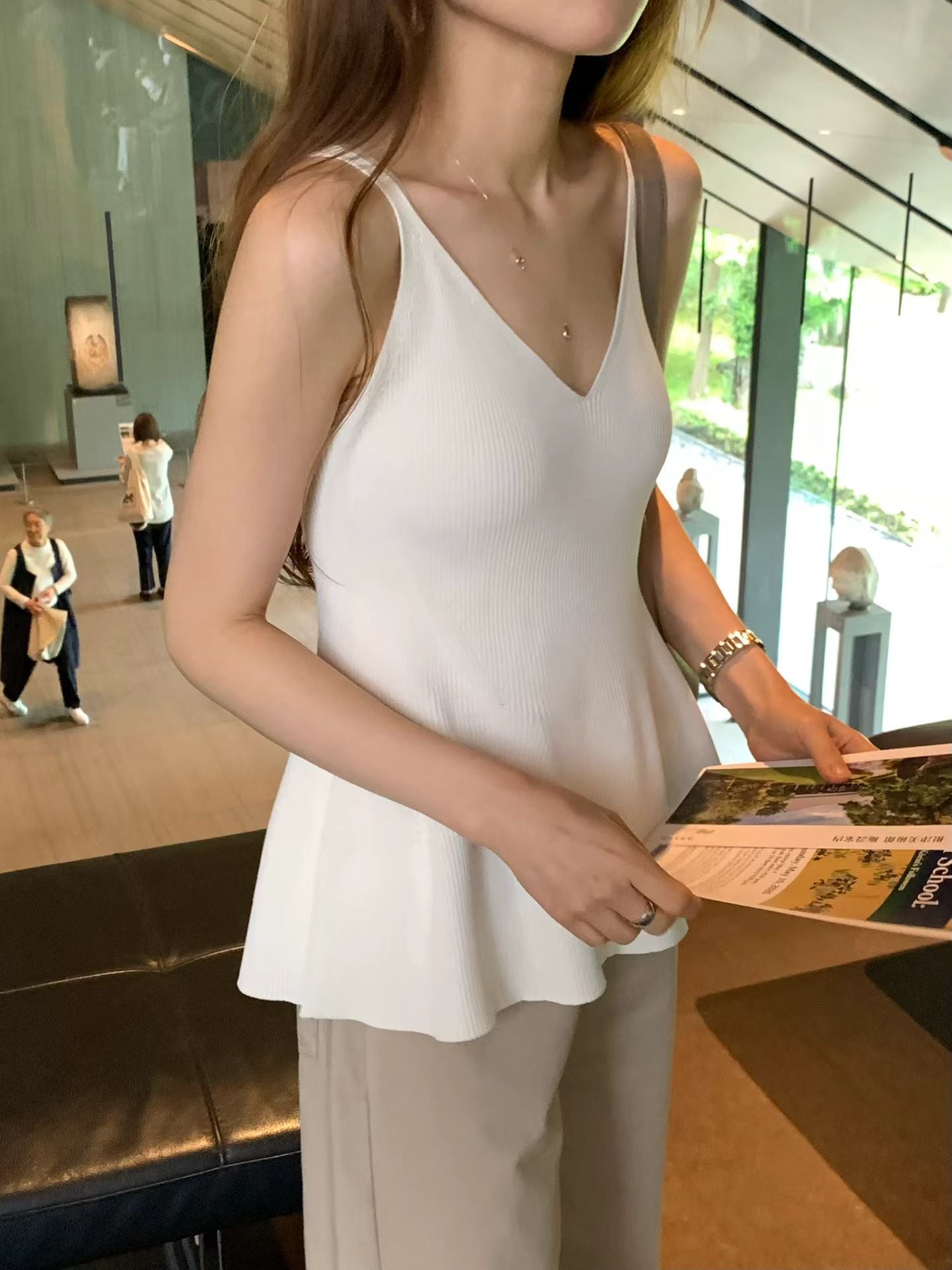 高質感針織波浪背心