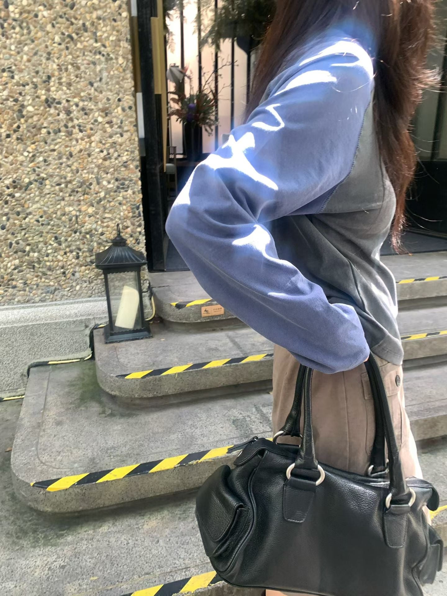 Angel Korea 秋袖配色長踢J017