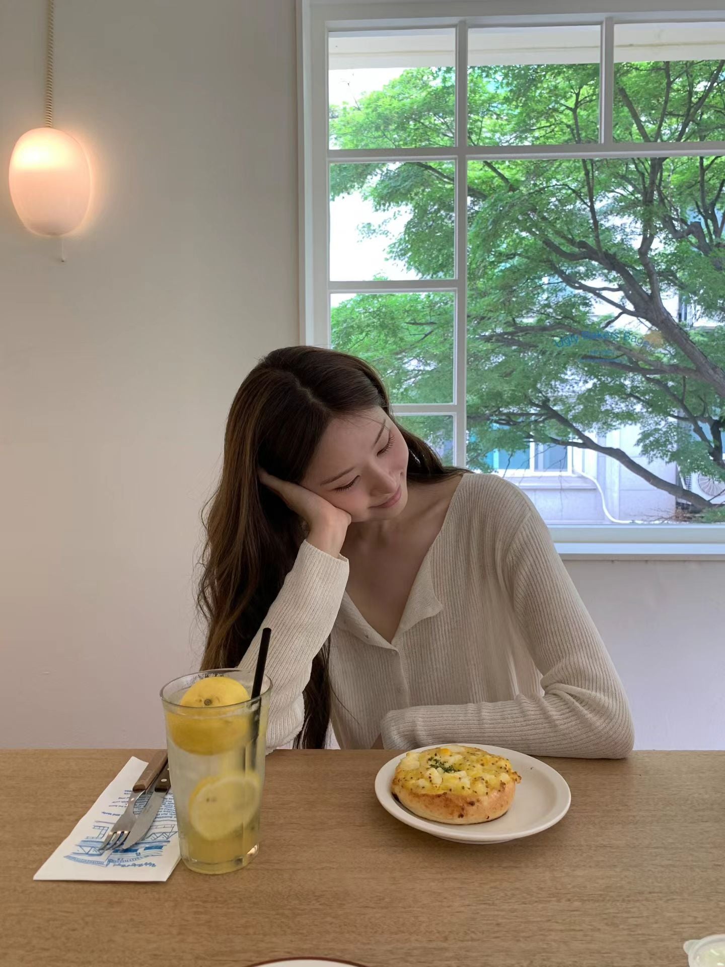 Angel Korea 夏lily羅紋排釦外