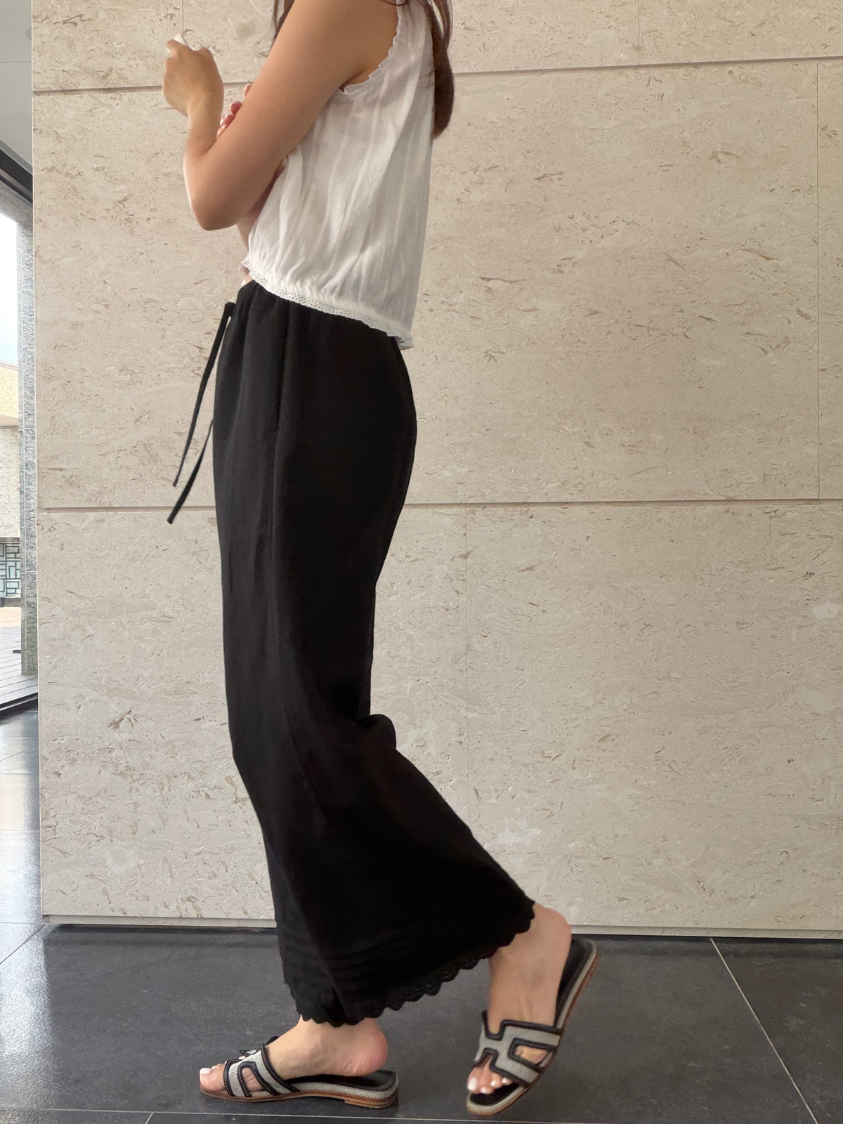Angel Korea 夏棉質花邊褲