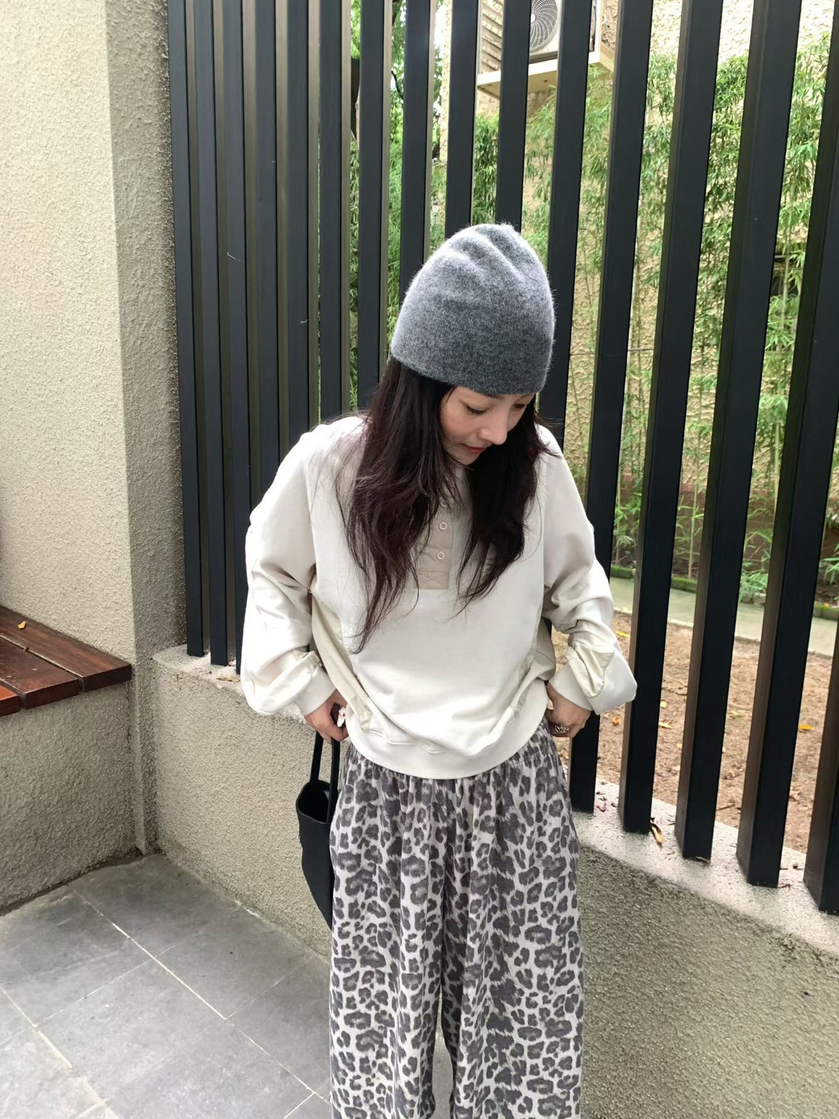 Angel Korea 秋扣子寬鬆踢J019