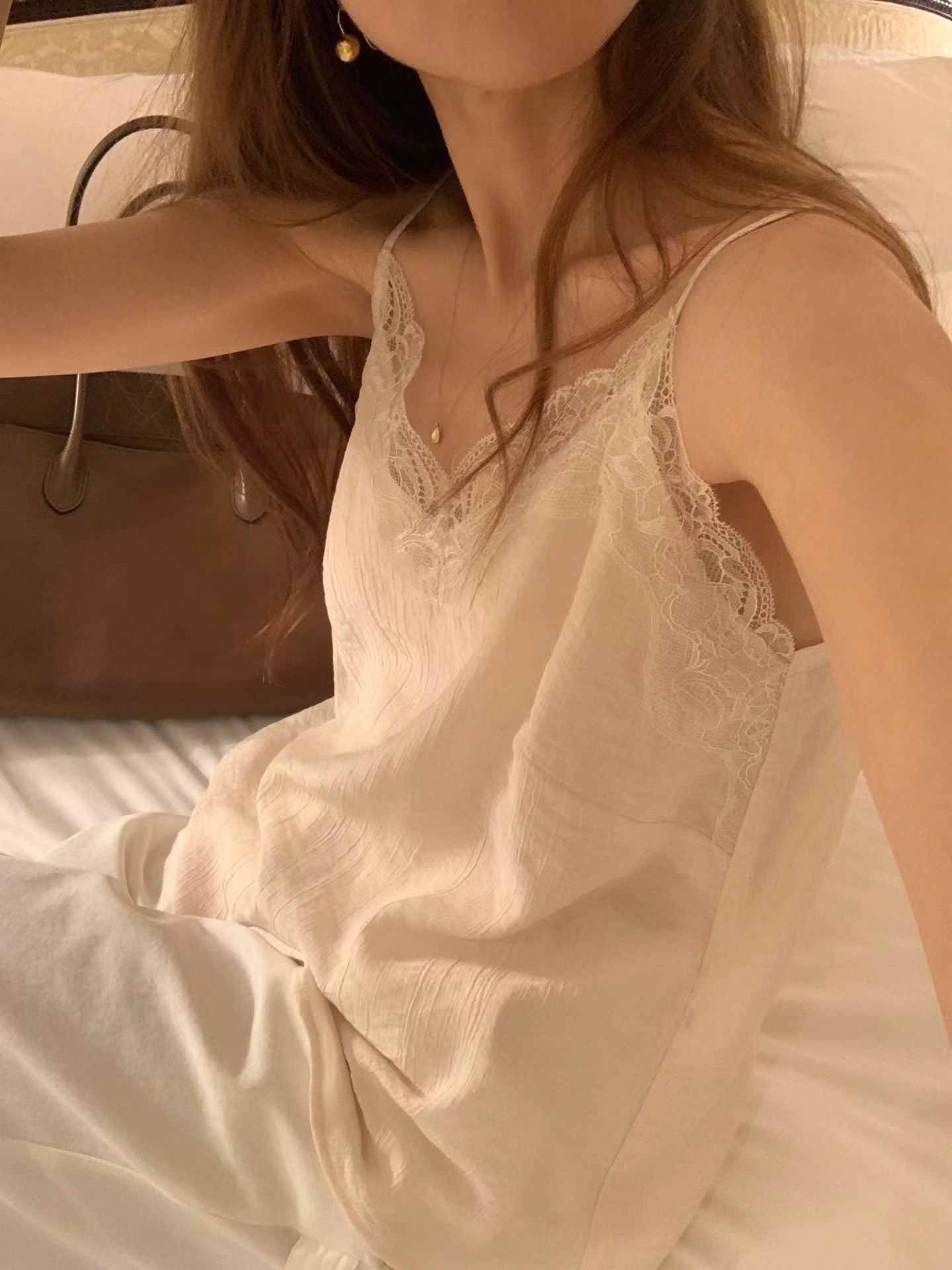 夏絕美蕾絲細肩帶