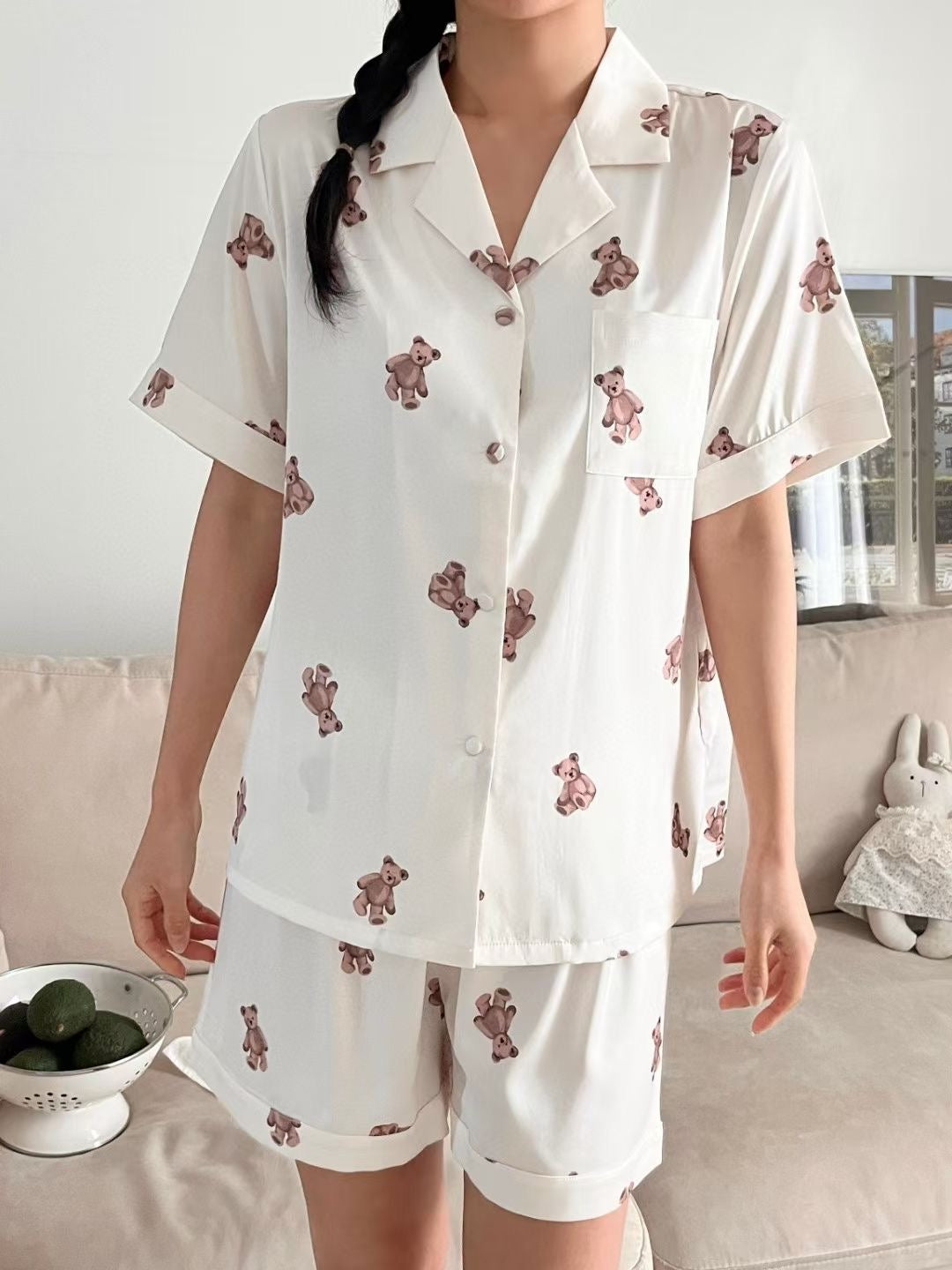 Angel Korea 滿版小熊睡衣套裝