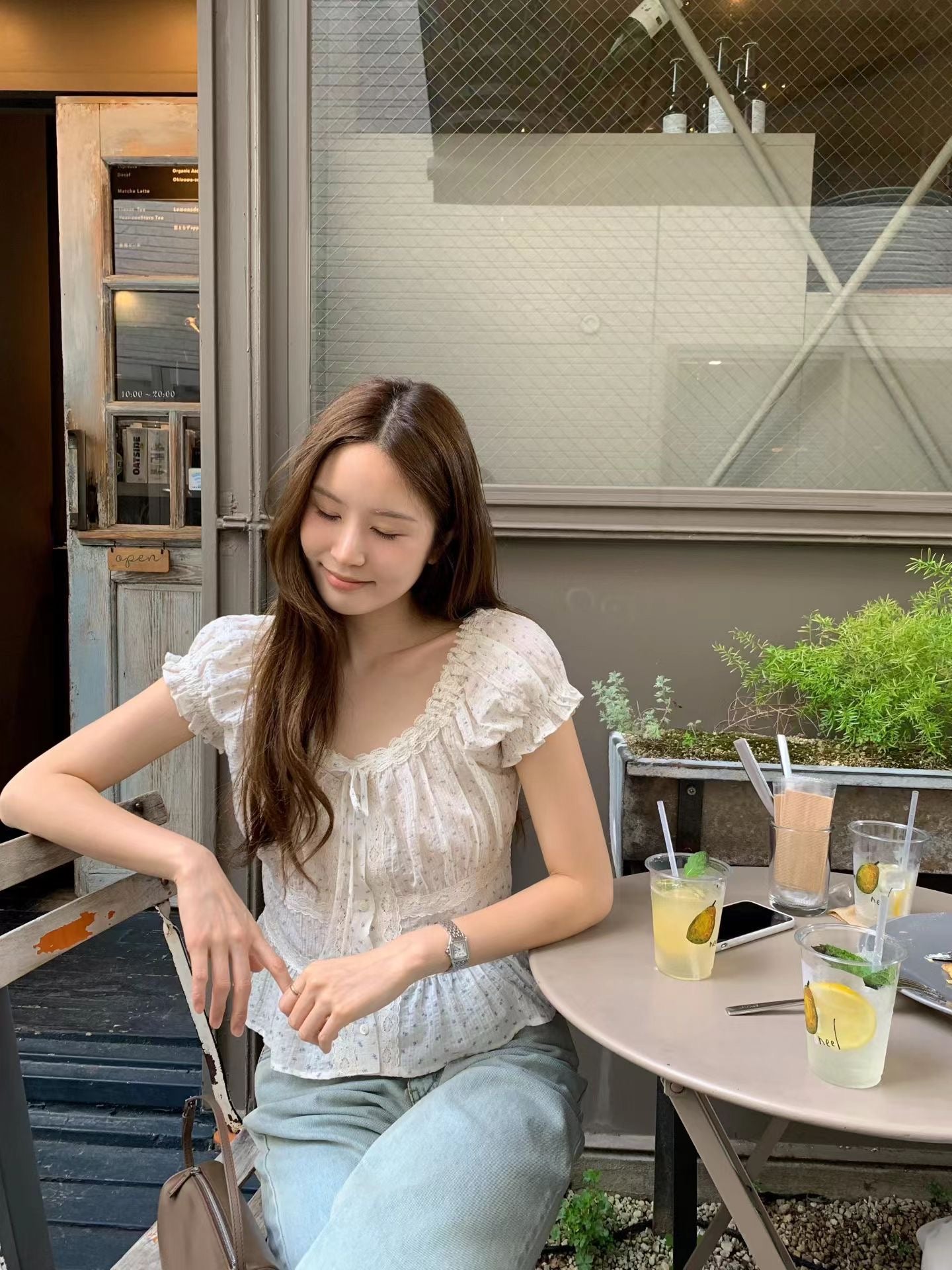 Angel Korea 夏清新碎花漂亮上衣