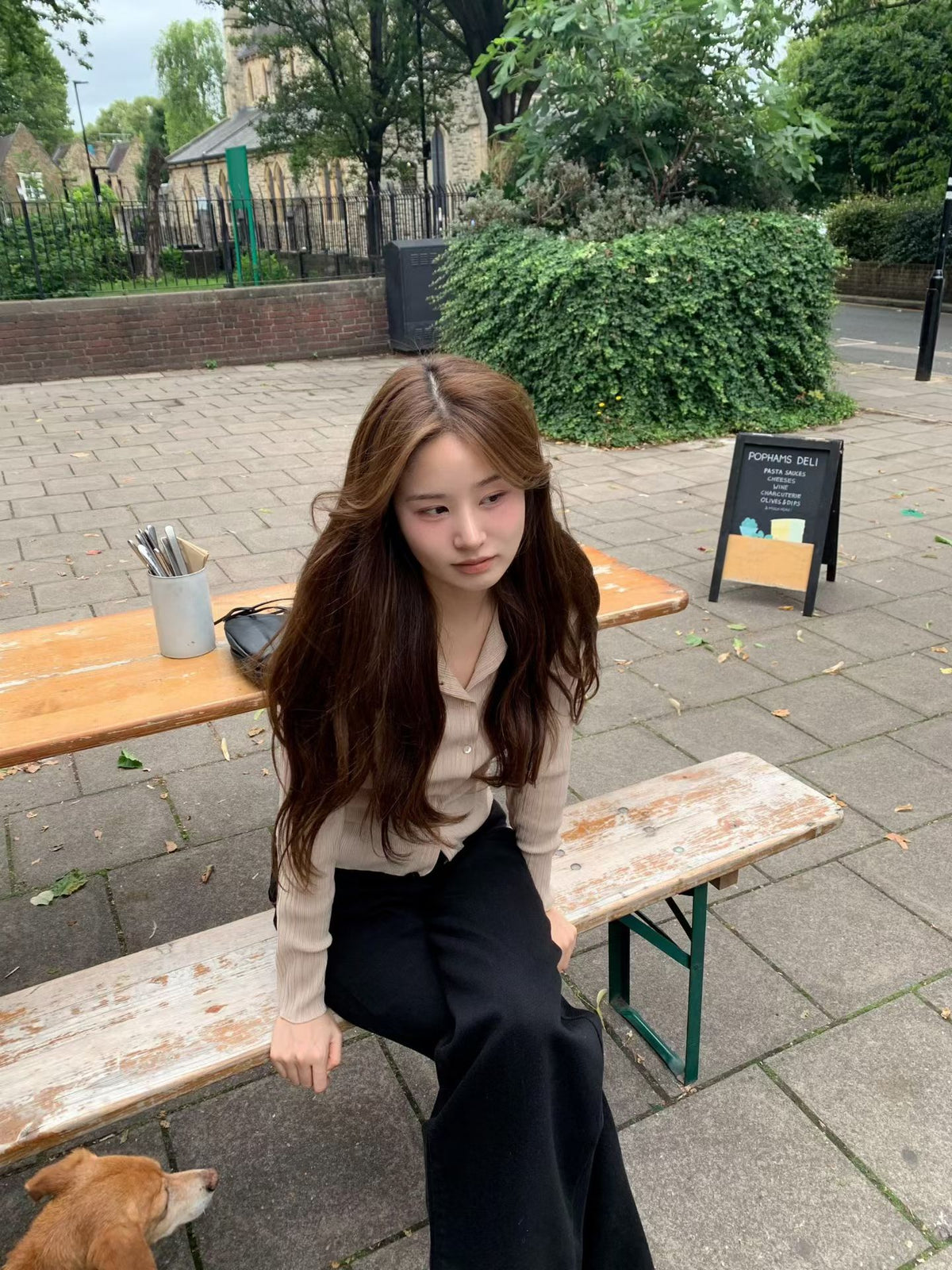 Angel Korea 秋回歸紋理排釦外O60