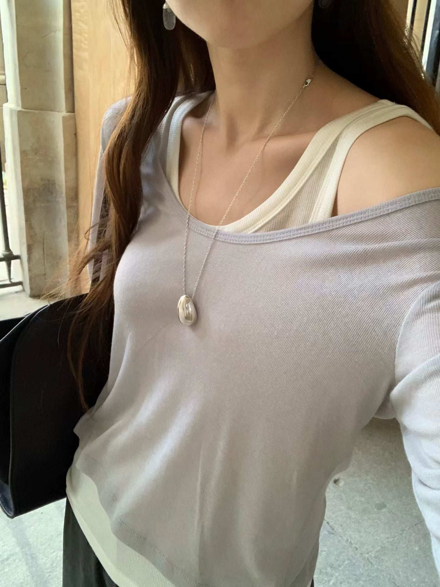 Angel Korea 秋素面背心O11