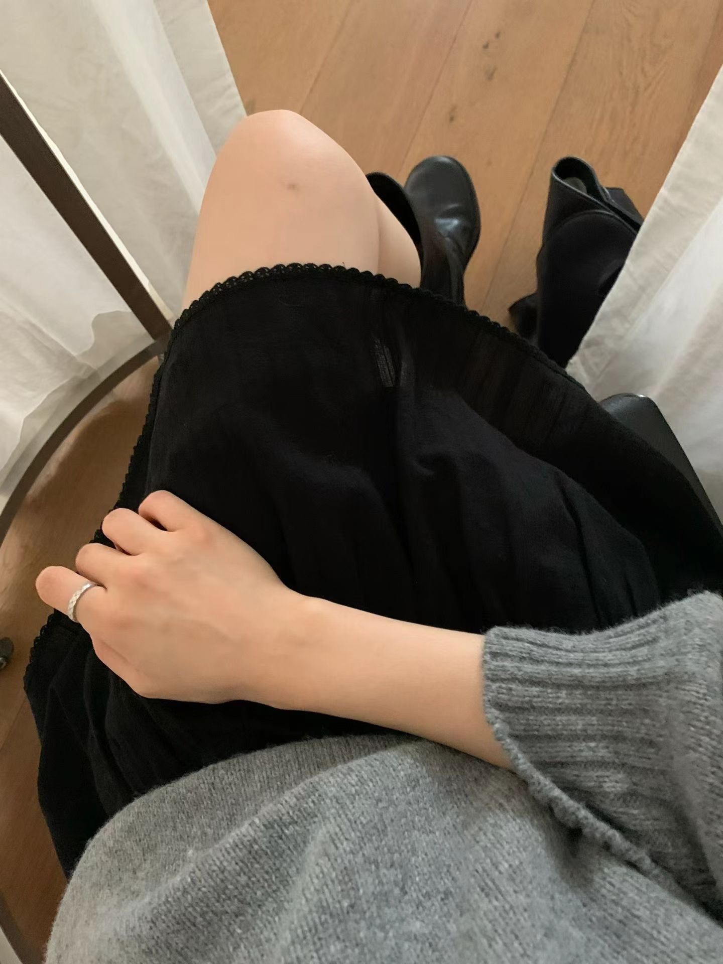 Angel Korea 秋可愛短裙O48
