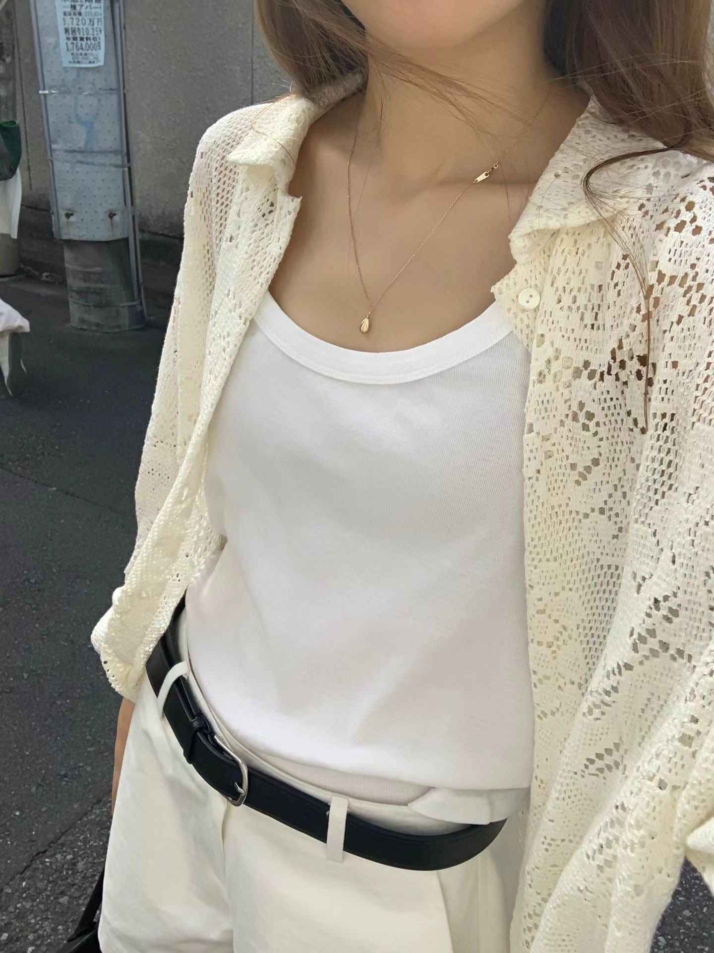 Angel Korea 夏高級蕾絲襯衫