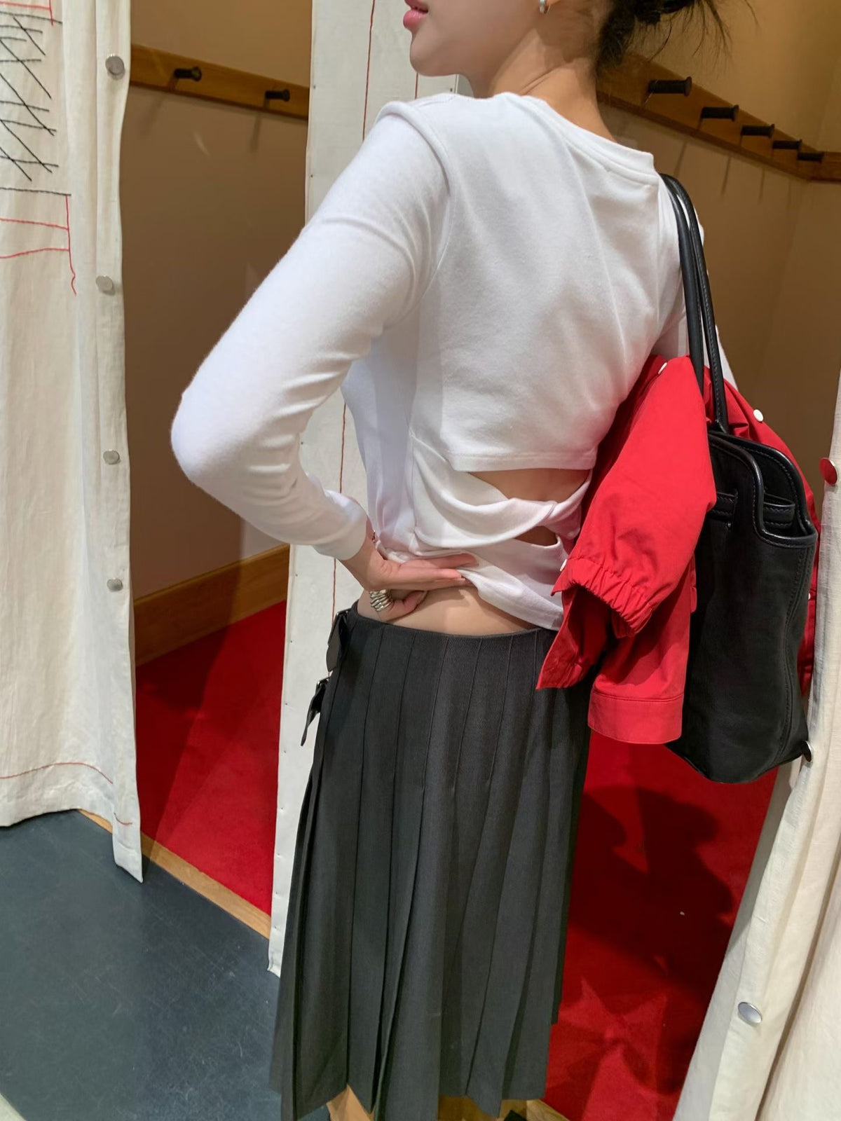 Angel Korea 秋 雙層下擺中裙