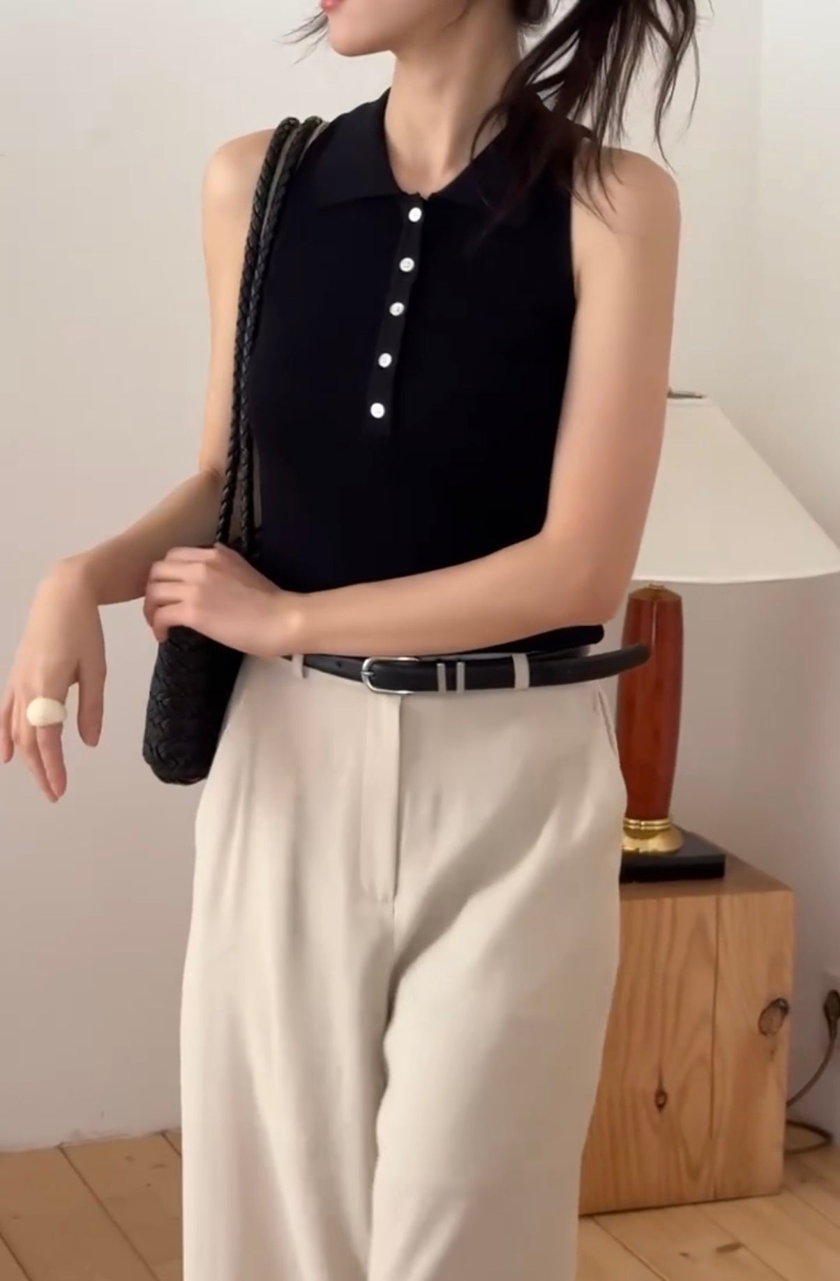 涼感紗 polo背心
