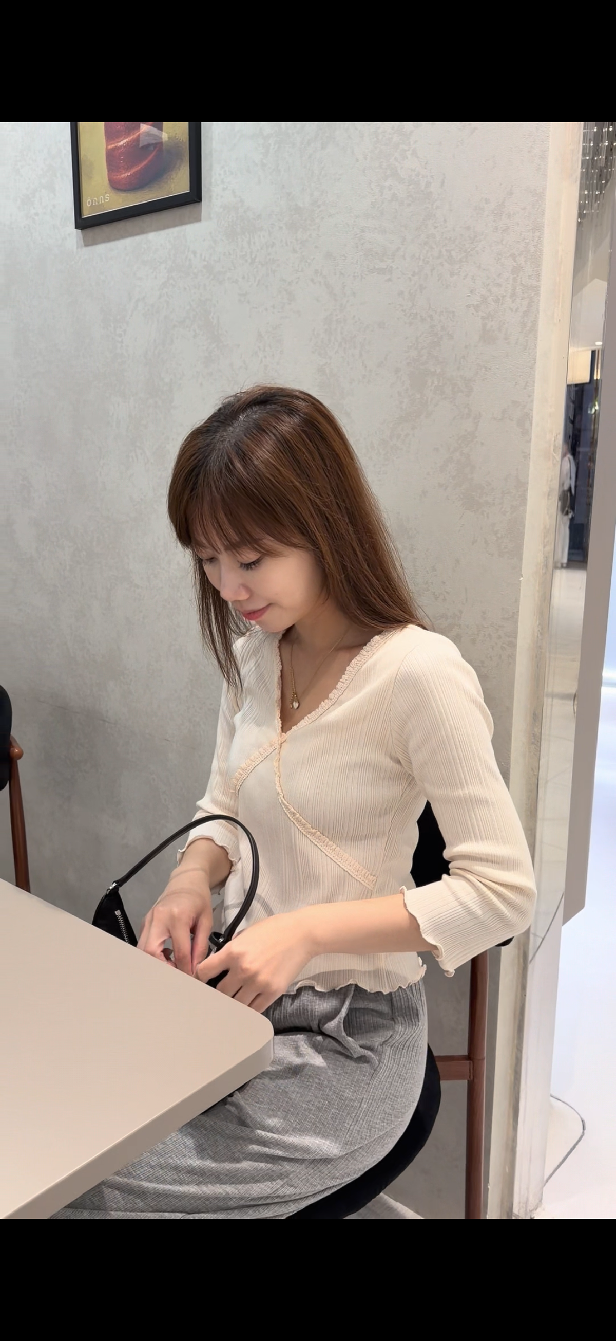 Angel Korea 秋漂亮7分袖