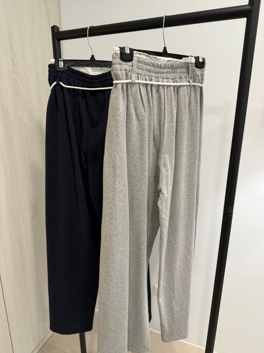 腰蕾絲高級棉褲 2色