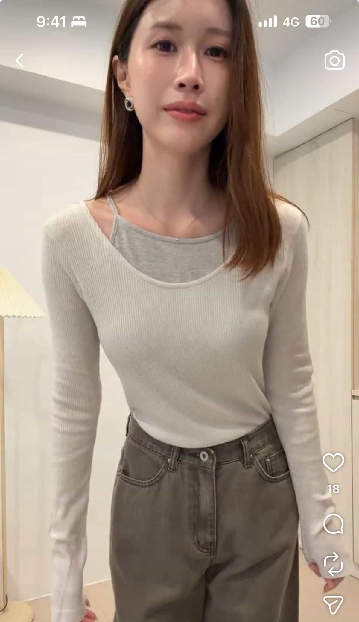 Angel Korea 秋超方便假兩件上衣